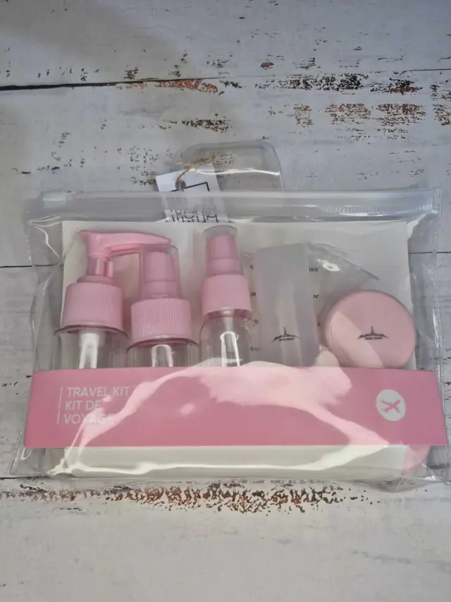 Kit de Botellas de Viaje Rosa