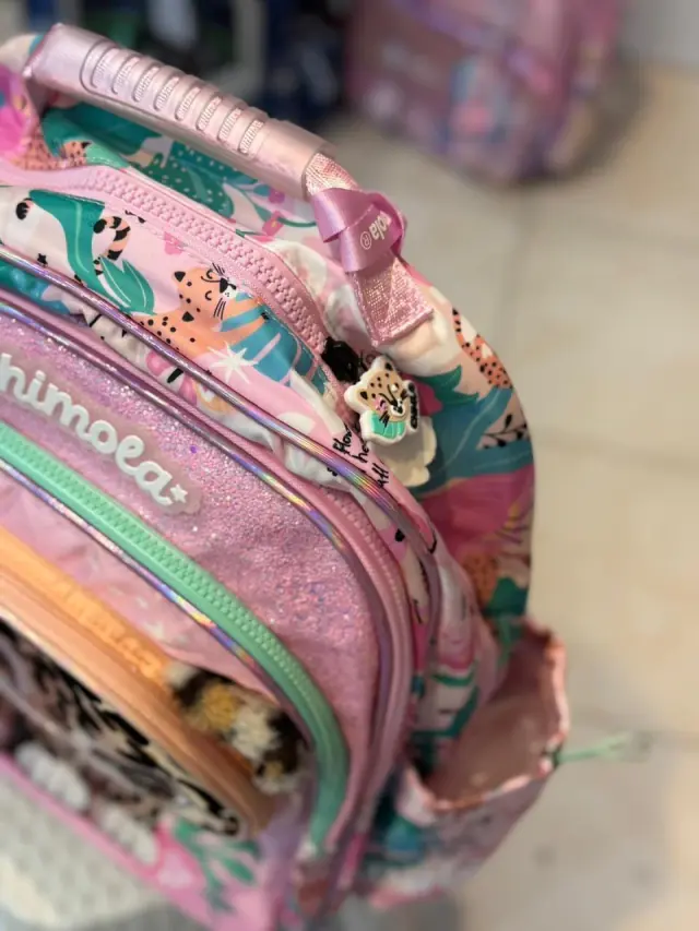 Mochila rosa de Leopardo Chimola