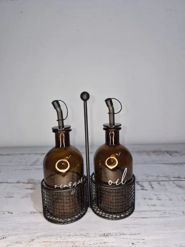 Set de aceitera y vinagrera