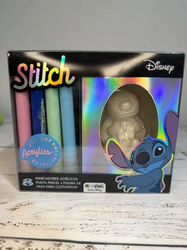 Set de Arte Stitch con Marcadores y Figura de Yeso
